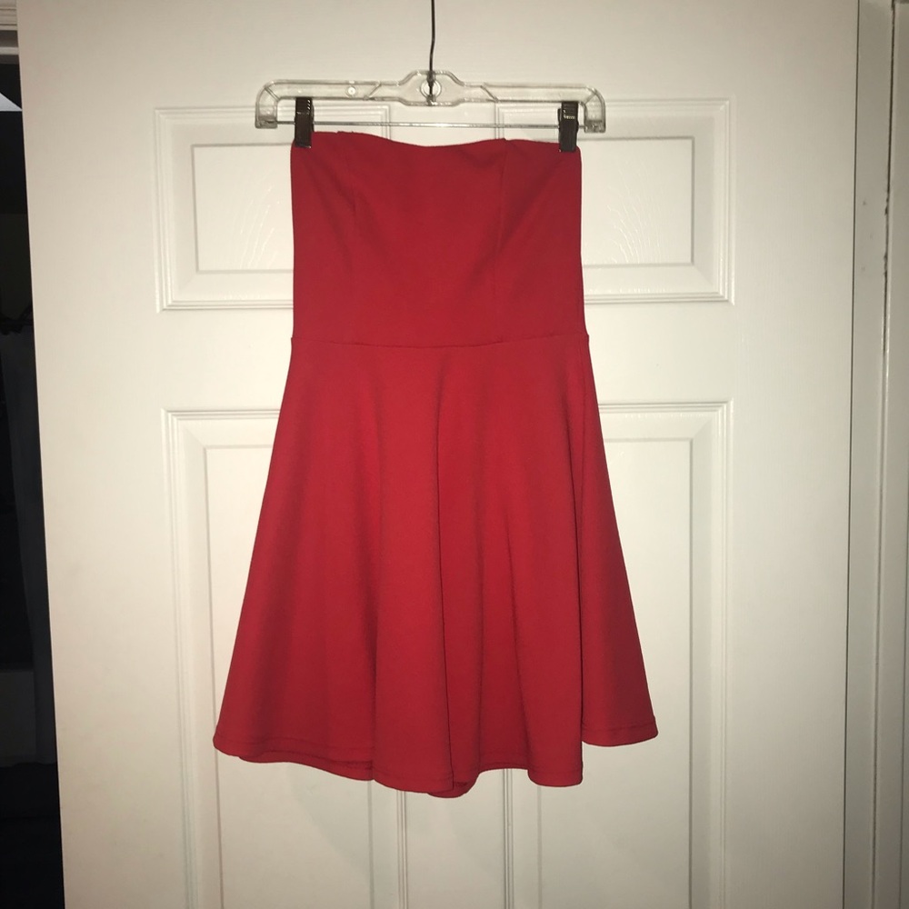 Lulus Strapless Skater Dress
